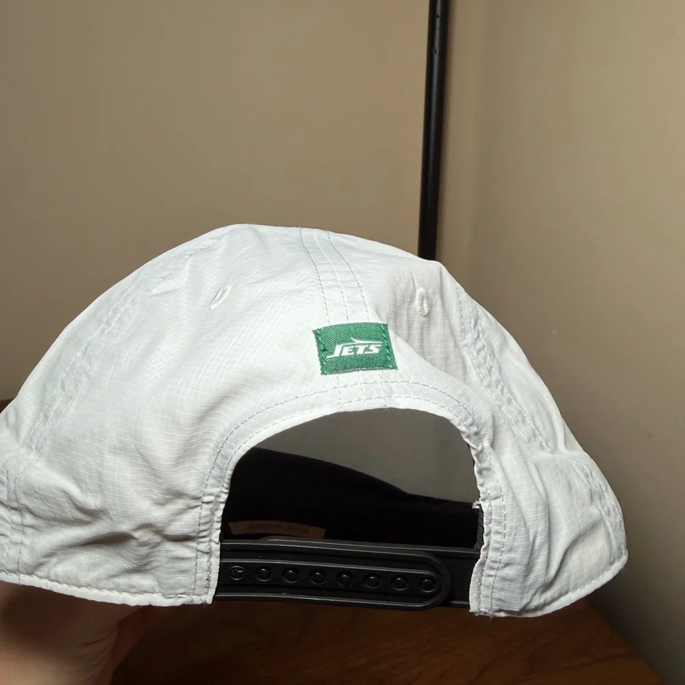 Men's '47 White/Black New York Jets Suburbia Hitch Two-Tone Adjustable Hat